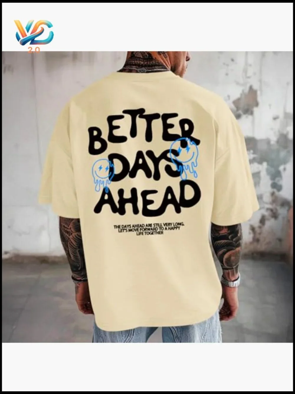 Vintage Funny Graphic T-Shirt Oversized Inspirational Positive Tee
